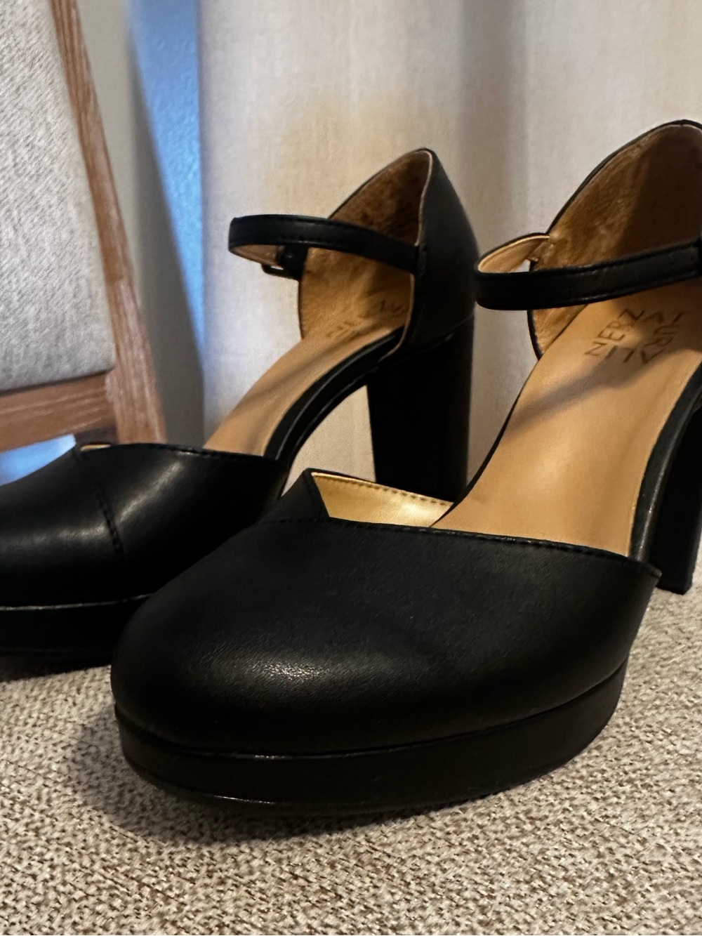 Naturalizer Bandele Black Mary Jane Block Heel platform Pumps - 7.5 - Picture 9 of 9